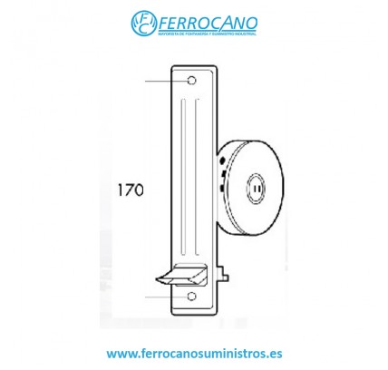 RECOGEDOR PERSIANA EMBUTIR SIN PLACA ALUMINIO GAVIOTA