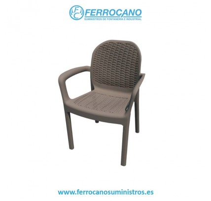SILLA JARDIN RESINA 50,5X58X83,5CM