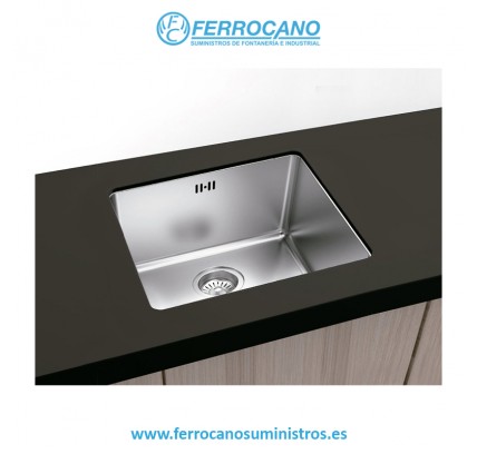 FREGADOR PLASTIMODUL BERLIN BAJO ENCIMERA 50X40 INOX