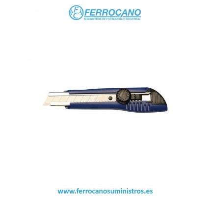 CUTTER PROMAT 18X167MM METAL CON RUEDA (2 CUCHILLAS)