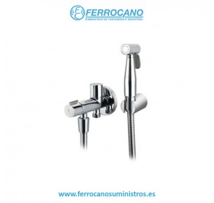 DUCHA HIGIÉNICA BIDÉ KALLA ERGOS + LLAVE CROMO 23292