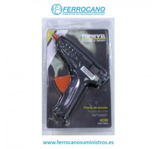PISTOLA ENCOLAR NIVEL TERMOFUSIBLE 40W CON GATILLO