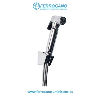KIT DUCHA + FLEXO METAL + SOPORTE TATAY