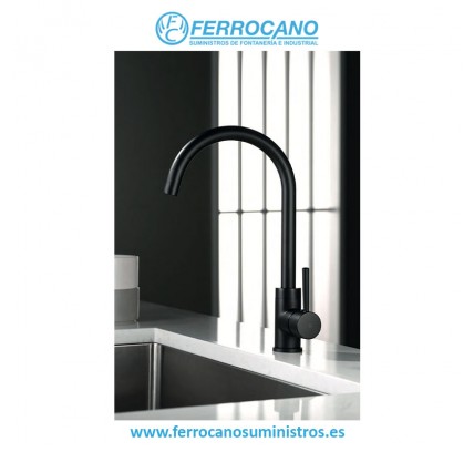 MONOMANDO FREGADERO IMEX LYON NEGRO MATE GCR002/NG