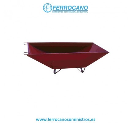 AMASADORA 1360X710MM CON PATAS METAL 130 LITROS BURDEOS