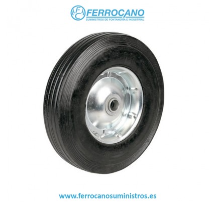 RUEDA CARRETILLA ALMACEN MACIZA 245X20MM