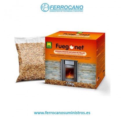DESHOLLINADOR FUEGONET ESTUFAS PELLET 1.5KG MASSO