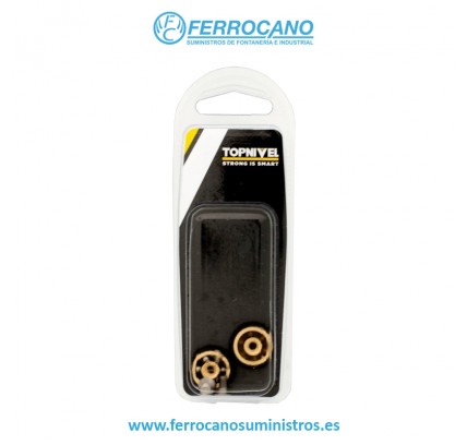 RUEDA MAMPARA NIVEL RODAMIENTO METÁLICO 20MM CON TORNILLO NEGRO