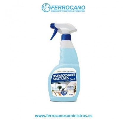 LIMPIADOR CRISTALES CHUBB LIQUIDO MULTIUSOS SPRAY AZUL 750 ML