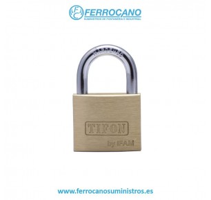 CANDADO LATON ARCO NORMAL 40MM LLAVES IGUALES