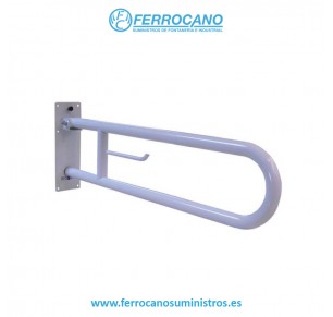 BARRA ABATIBLE MINUSVALIDOS NOFER 80CM BLANCO