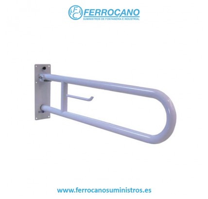 BARRA ABATIBLE MINUSVALIDOS NOFER 80CM BLANCO