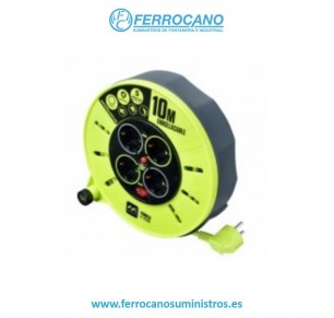 ENROLLACABLE MASTERPLUG 3X1,5MM 10MT 4 TOMAS
