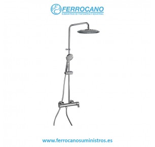 COLUMNA DUCHA MONOMANDO FIJA RAMON SOLER BLAUTHERM CROMO 937802RP240