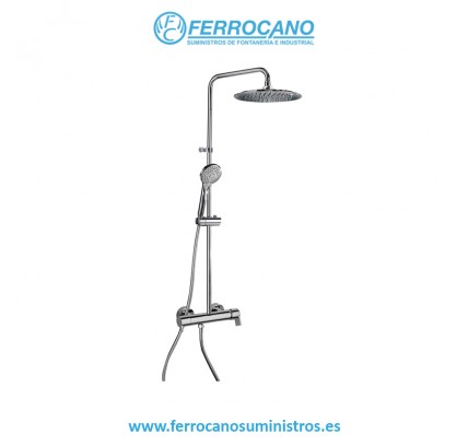 COLUMNA DUCHA MONOMANDO FIJA RAMON SOLER BLAUTHERM CROMO 937802RP240