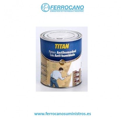 PINTURA ANTIMANCHAS TITAN 750ML BLANCO