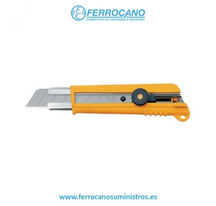 CUTTER PROFESIONAL OLFA 25X0,7MM NH-1 ABS