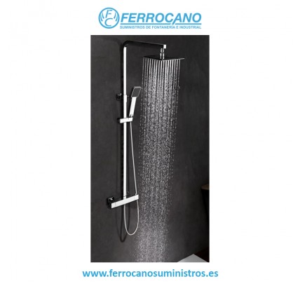 COLUMNA DUCHA TERMOSTÁTICA IMEX VIGO CROMO BTV013