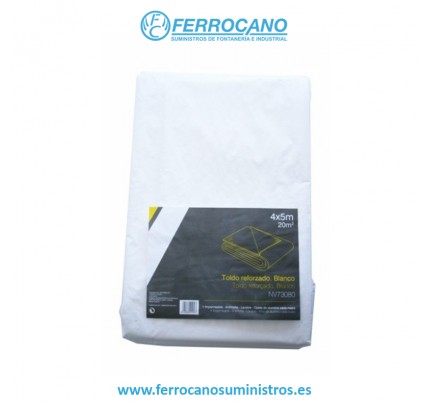 TOLDO NIVEL MULTIUSOS REFORZADO 5X8MT BLANCO