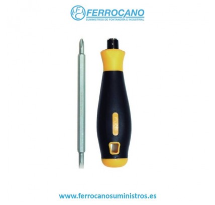 DESTORNILLADOR NIVEL VARILLAS INTERCAMBIABLES PLANO 4,5+PH1