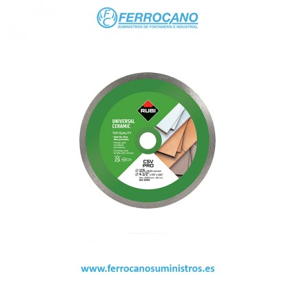 DISCO DIAMANTE RUBI CSV 115MM PRO PORCELANICO CONTINUO 25910