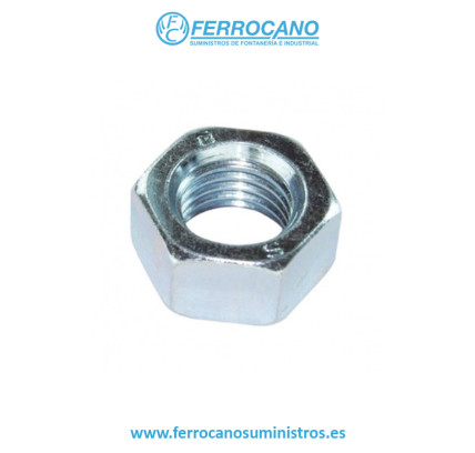 TUERCA HEXAGONAL ZINCADA DIN-934 M-6 (1000UDS)