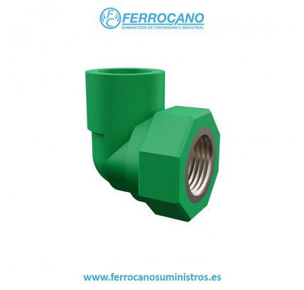CODO PP-R R/HEMBRA 20-1/2" 90º
