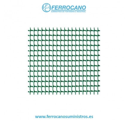MALLA PROTECCIÓN NATUUR CUADRADA 11X11MM PLÁSTICO VERDE 1X25 METROS