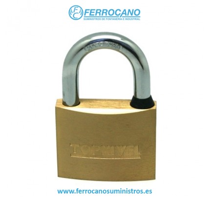 CANDADO SEGURIDAD ARCO CORTO NIVEL 60MM LATÓN