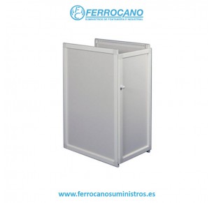 MUEBLE PILA ALUMINIO 80X60X40 BLANCO