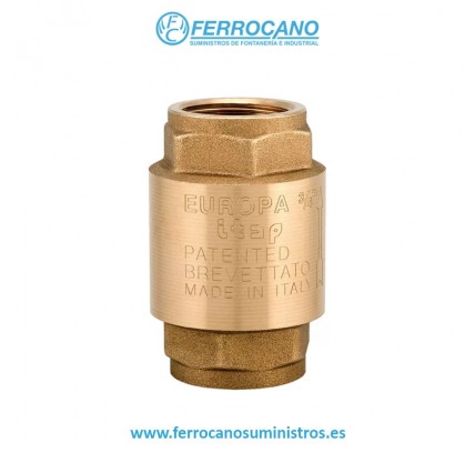 VALVULA RETENCION LATON EUROPA H-H 1 1/2"