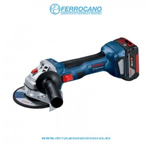 PACK BOSCH ATORNILLADOR GSB 18V-55 + AMOLADORA GWS 18V-7 + ACCESORIOS (2X4.0AH GBA 18V + CARGADOR GAL 18V-40 + BOLSA)