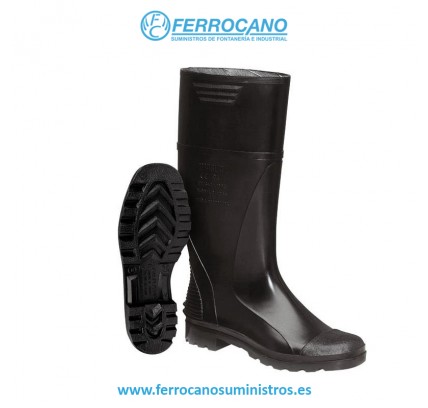 BOTA AGUA INDUSTRIAL ALTA T-43 PVC NEGRO MONOCOLOR