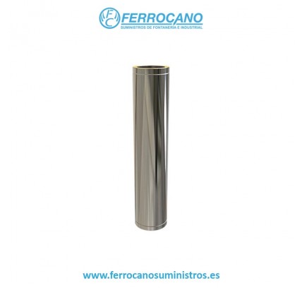TUBO AISLADO INOX 125X1000 KWT112