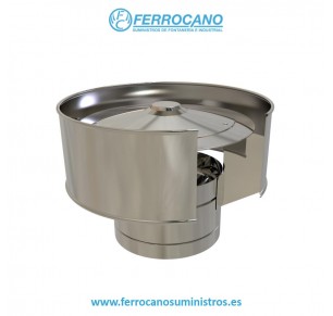SOMBRERETE ANTIREVOCO AISLADO INOX 125 KWCA12
