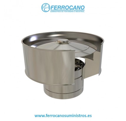 SOMBRERETE ANTIREVOCO AISLADO INOX 125 KWCA12