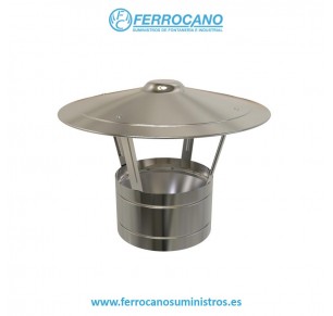 SOMBRERETE AISLADO INOX 125 KWCP12