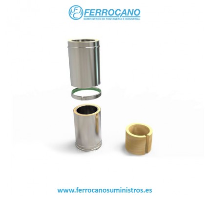 TUBO AISLADO INOX EXTENSIBLE 125X175 350-500 KWEG12