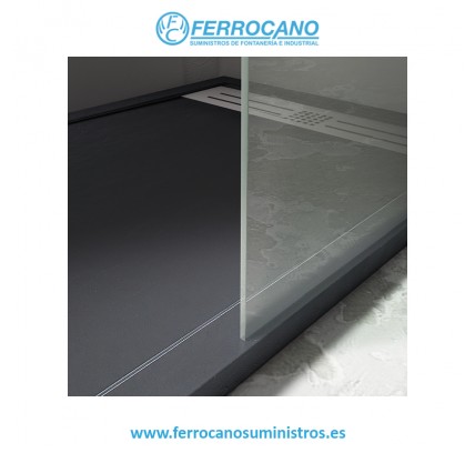 MAMPARA COMBI 1 FIJO 100CM NEGRO