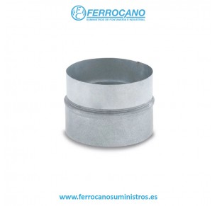 MANGUITO CHAPA HELICOIDAL Ø 150 GALVANIZADO