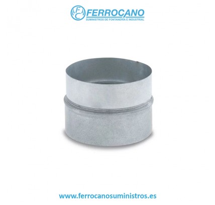MANGUITO CHAPA HELICOIDAL Ø 100 GALVANIZADO