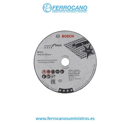 DISCO CORTE MINI BOSCH EXPERT INOX 76X10X1 (5 UDS)