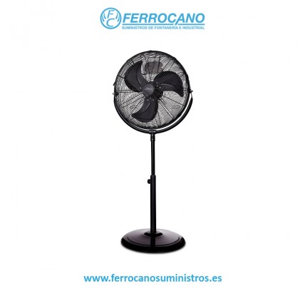 VENTILADOR PIE INDUSTRIAL UFESA 120W 45CM 3 VELOCIDADES NEGRO