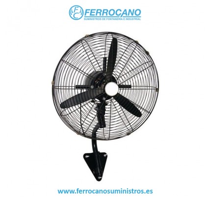 VENTILADOR PARED INDUSTRIAL HJM 210W 75CM 3 VELOCIDADES NEGRO VIP003