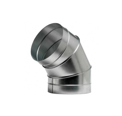 CODO CHAPA HELICOIDAL Ø 300-60º GALVANIZADO
