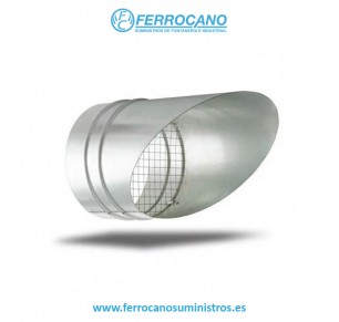 PICO FLAUTA MALLA METALICA Ø 100MM GALVANIZADO
