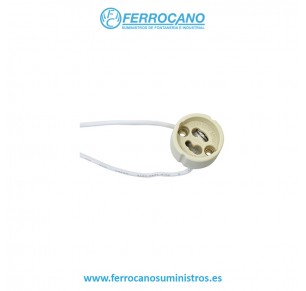 PORTALAMPARAS LAMPARA HALOGENA GU-10 C/CABLE