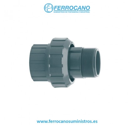 UNION ENLACE PVC PRESION 3PZAS R/M 50-1 1/2"