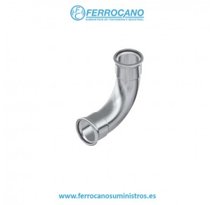 CURVA INOX PRESS 28-90º H-H A-316