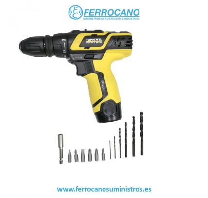 TALADRO ATORN NIVEL 12V 1.3AH MALETIN NV121580